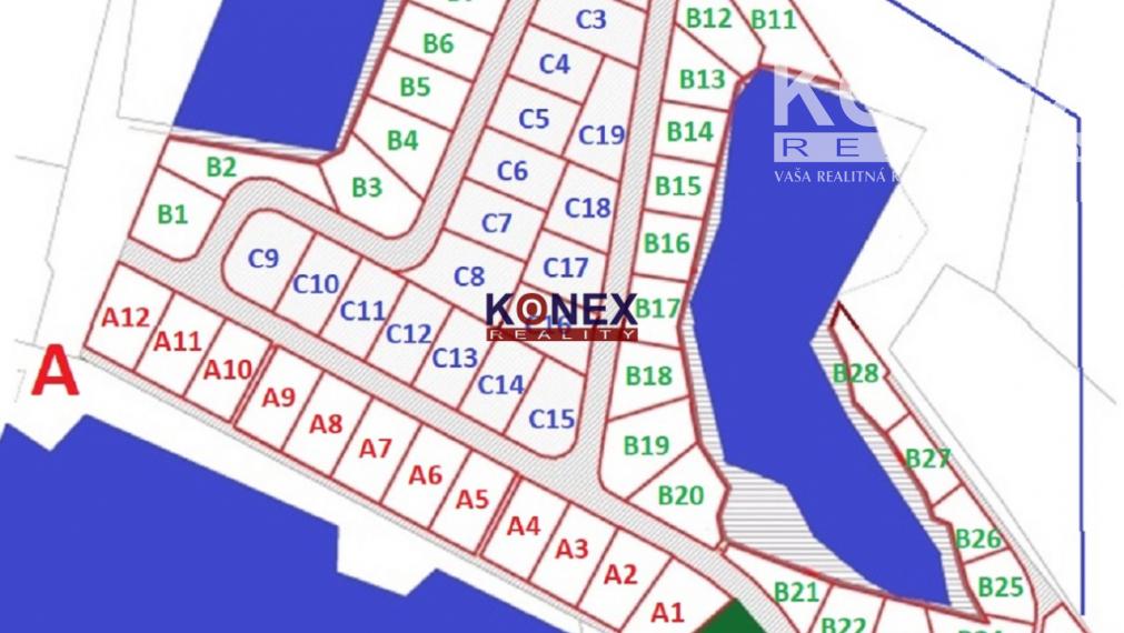 JEDINEČNÁ PONUKA! Rekreačné pozemky Šaštín-Stráže, jazero GAZÁRKA, Zóna A