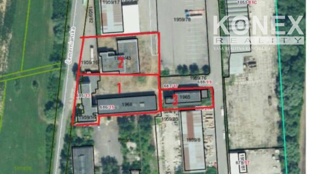 Na prenájom/predaj – priemyselné pozemky s budovami, Strážske