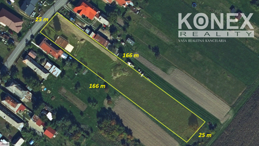 ID-4465 SKVELÁ INVESTÍCIA! Pozemok 4269 m2 na výstavbu – obec JOVSA