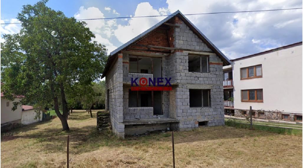 ID-3626 HRUBÁ STAVBA rodinného domu v príjemnej obci PORUBA P. VIHORLATOM