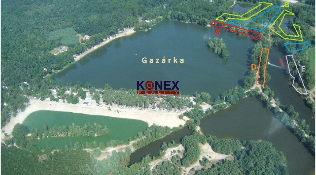 JEDINEČNÁ PONUKA! Rekreačné pozemky Šaštín-Stráže, jazero GAZÁRKA, Zóna A