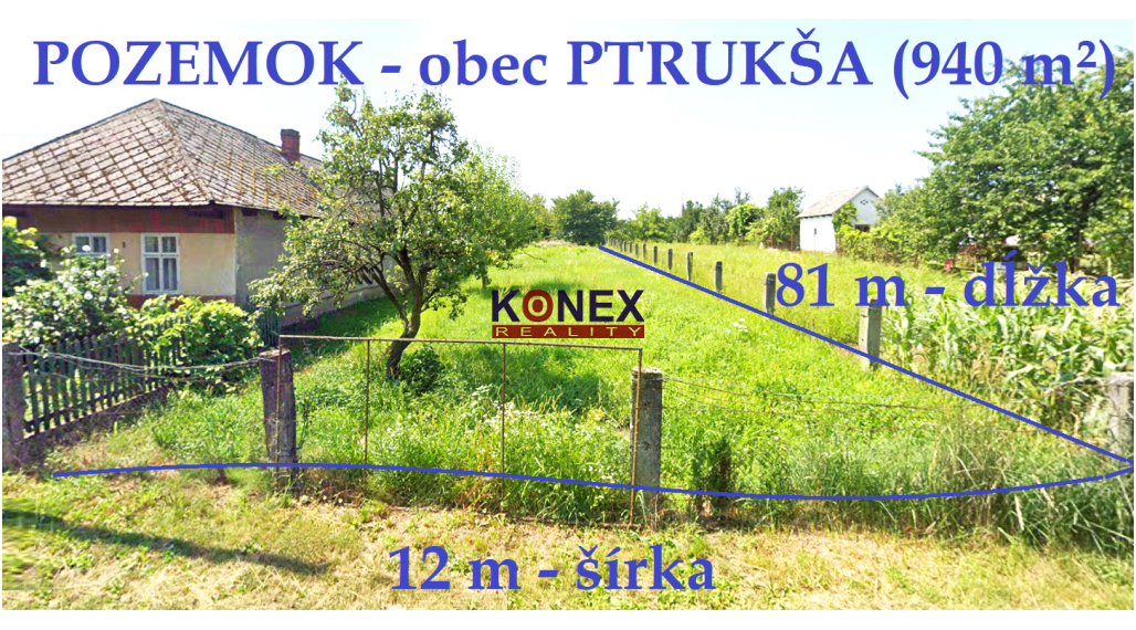 NA PREDAJ – Pozemok v obci Ptrukša