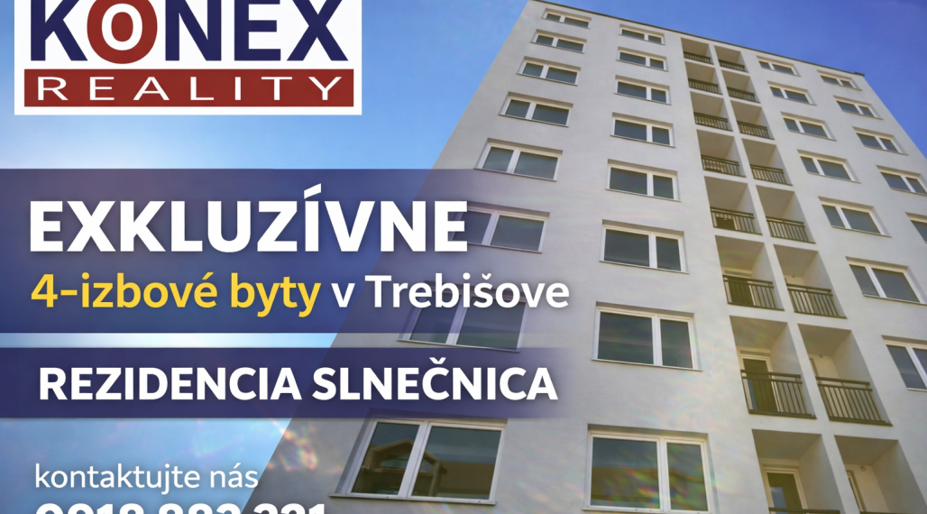 ID-3716 Komfortné veľkometrážne 4-izbové byty – REZIDENCIA SLNEČNICA