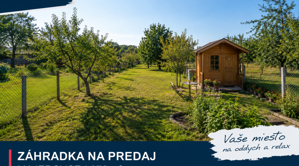ID-2973 REKREAČNÁ ZÁHRADKA PRI VRANOVE – MAJEROVCE