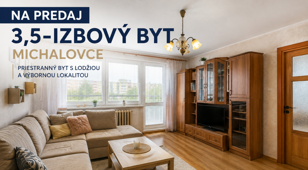 ID-4569 NA PREDAJ 3,5-izbový byt MICHALOVCE