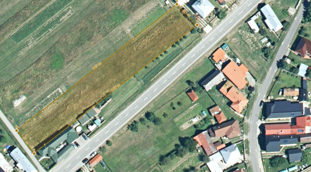 ID-4988 Pozemok na výstavbu (2 977 m²) v obci STAKČÍN