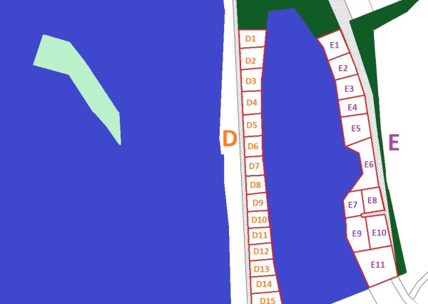 JEDINEČNÁ PONUKA! Rekreačné pozemky Šaštín-Stráže, jazero GAZÁRKA, Zóna D a E