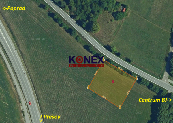 Pozemok (2063 m2) v priemyselnej zóne BARDEJOV