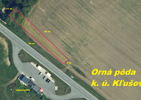 ID-3339 NA PREDAJ Orná pôda – Kľušov, okr. Bardejov