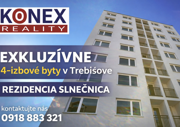 ID-3716 Komfortné veľkometrážne 4-izbové byty – REZIDENCIA SLNEČNICA