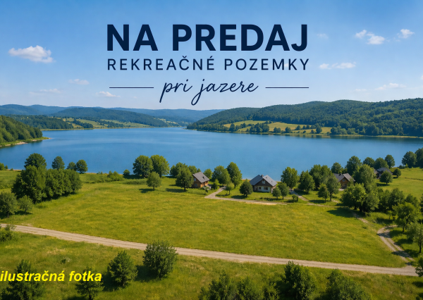 ID-3894 Predaj rekreačných pozemkov pri jazierku – len 60 km od Bratislavy