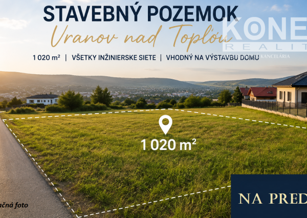 ID-4461 Lukratívny pozemok na výstavbu domu – VRANOV NAD TOPĽOU