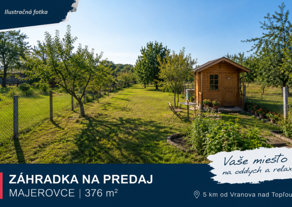 ID-2973 REKREAČNÁ ZÁHRADKA PRI VRANOVE – MAJEROVCE
