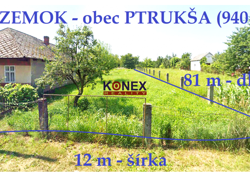 NA PREDAJ – Pozemok v obci Ptrukša