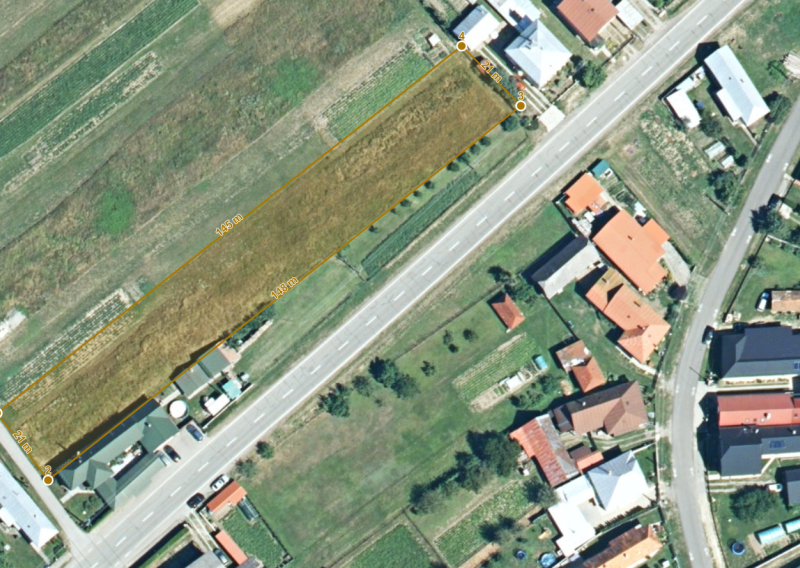 ID-4988 Pozemok na výstavbu (2 977 m²) v obci STAKČÍN